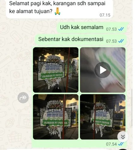 Pengiriman Papan Bunga Selamat Gambir