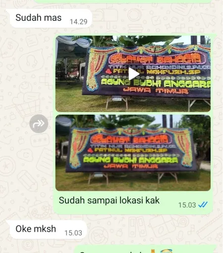Pengiriman Papan Bunga Gambir